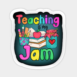 Teaching Is My Jam Teacher Gift Sticker